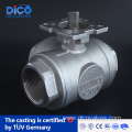 BSP ISO5211 L/T Port Three Way ball valve